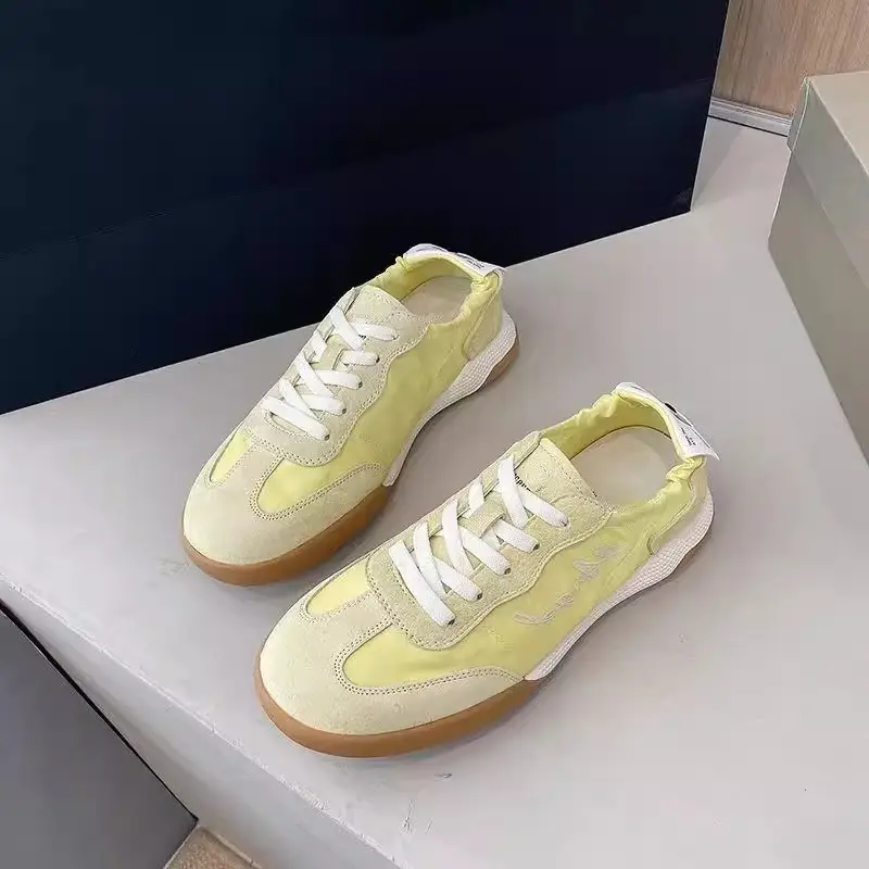 Trendy Popular Height-Increasing Thick-Soled German Training Shoes for Women 2025 Spring New Style Casual Flat Sports White Shoes — feature 13