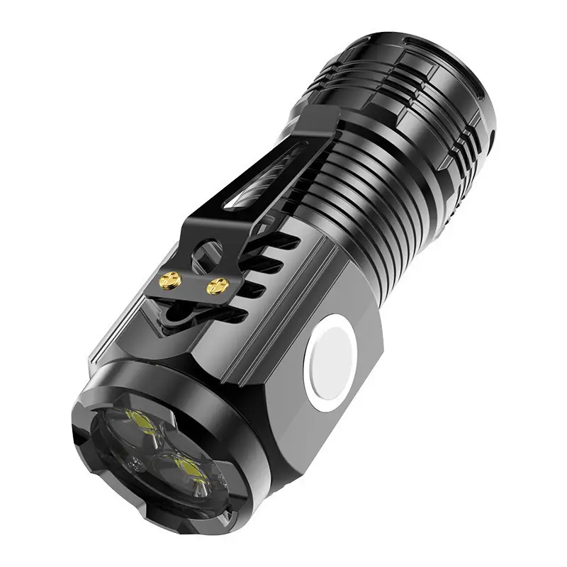 Magnetic Rechargeable Flashlight with Pen Clip & Three Colors - Image 8