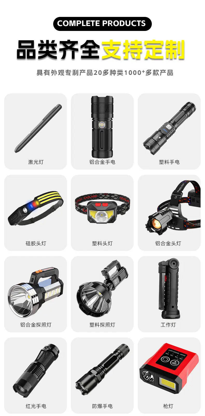 Magnetic Rechargeable Flashlight with Pen Clip & Three Colors β feature 11