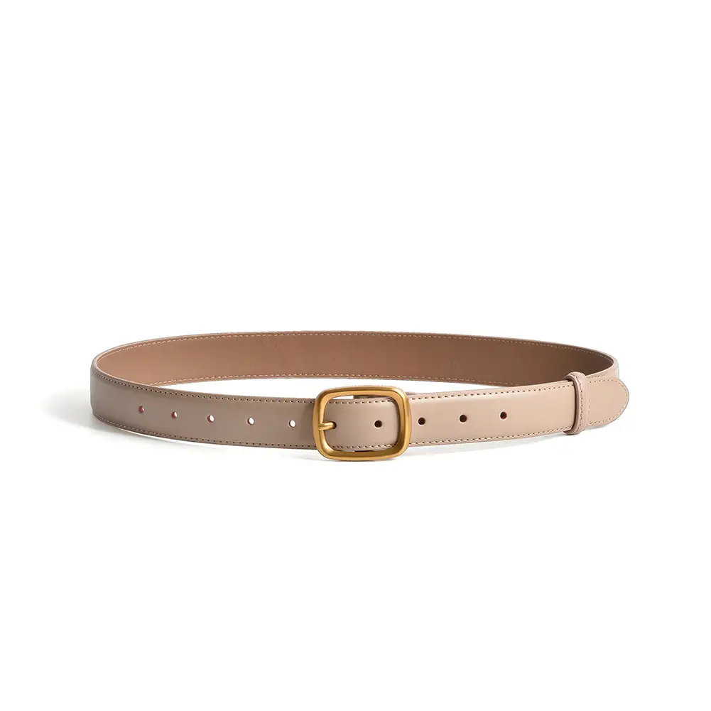 Women's Antique Leather Belt Brown Cross-Border Style