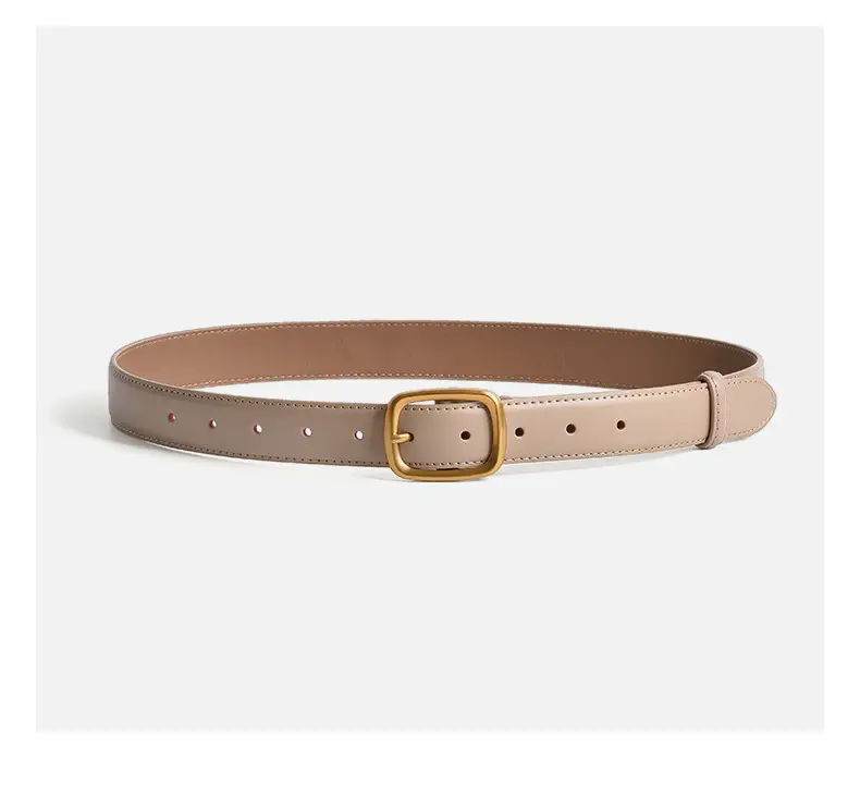 Women's Antique Leather Belt Brown Cross-Border Style — feature 10