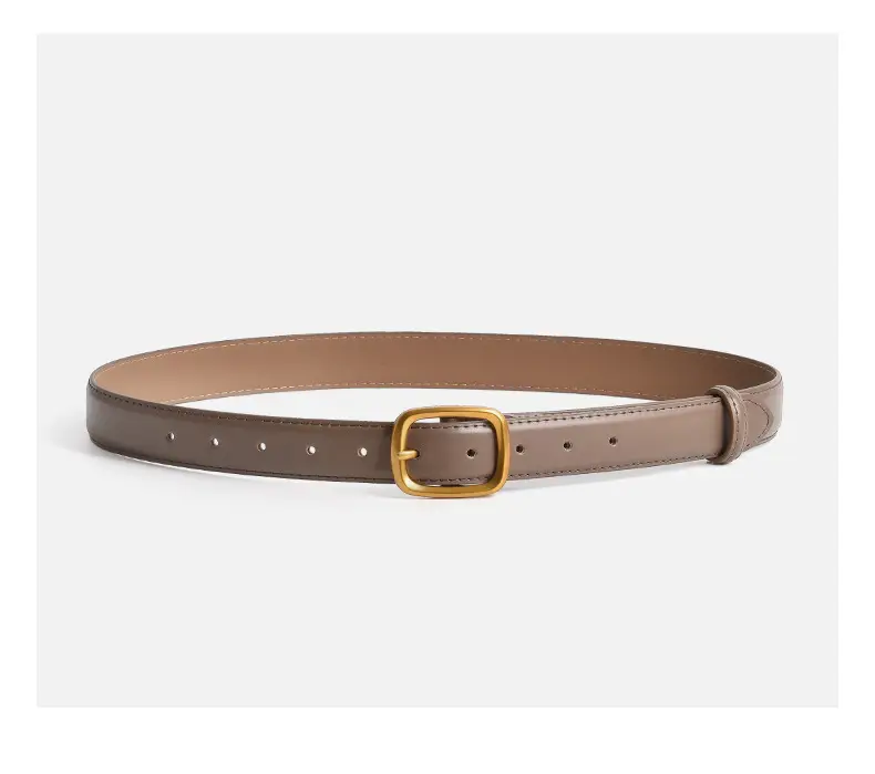 Women's Antique Leather Belt Brown Cross-Border Style — feature 14
