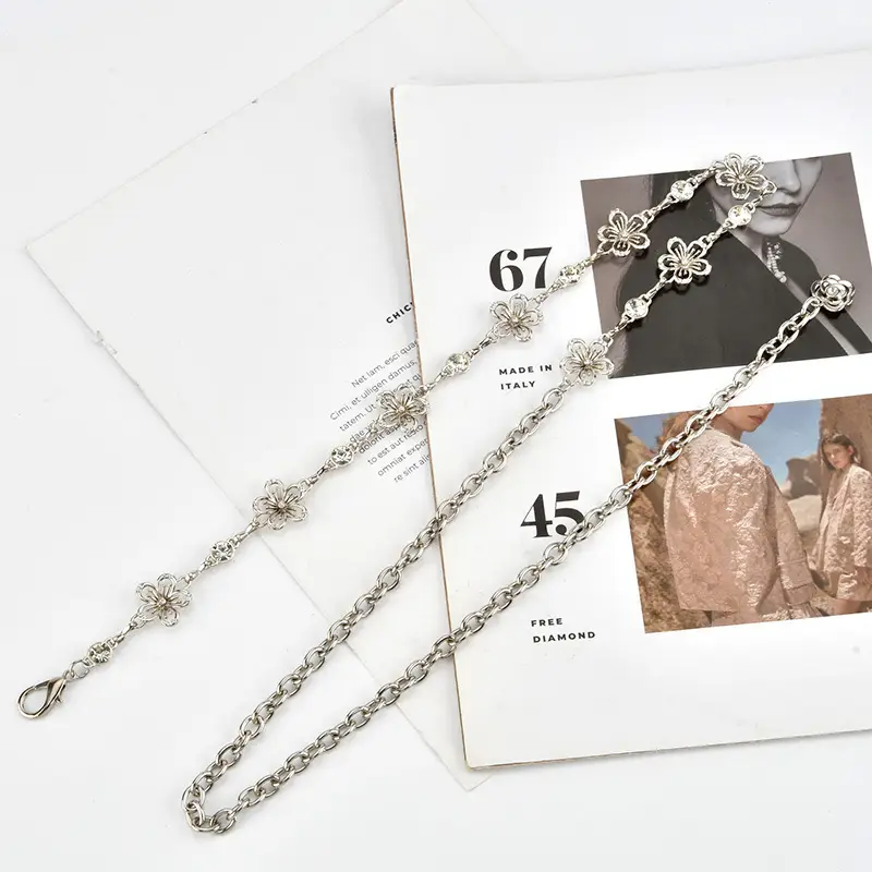 Silver Rhinestone Waist Chain for Women - Image 5