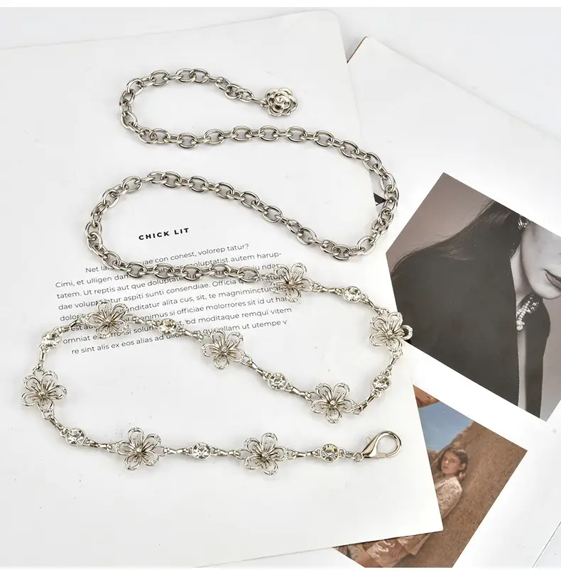 Silver Rhinestone Waist Chain for Women — feature 10