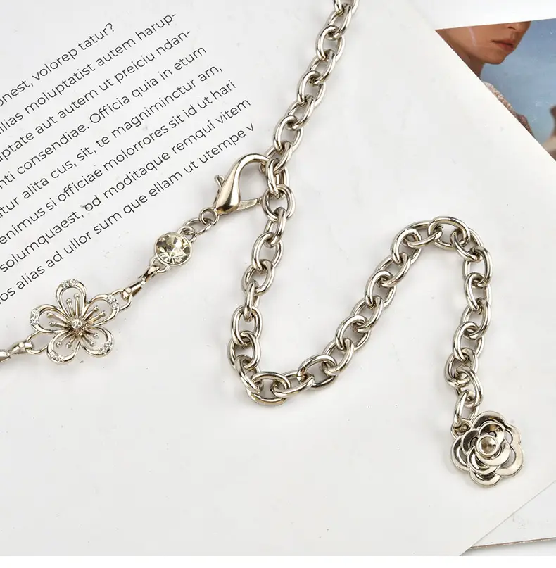 Silver Rhinestone Waist Chain for Women — feature 11