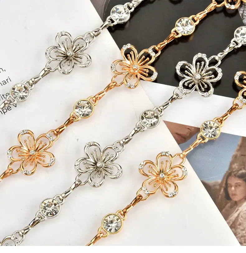 Silver Rhinestone Waist Chain for Women — feature 3