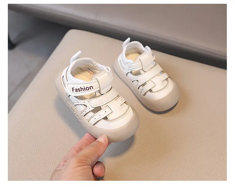 British Style White Toddler Sandals Anti-Collision — feature 10