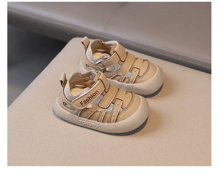 British Style White Toddler Sandals Anti-Collision — feature 11