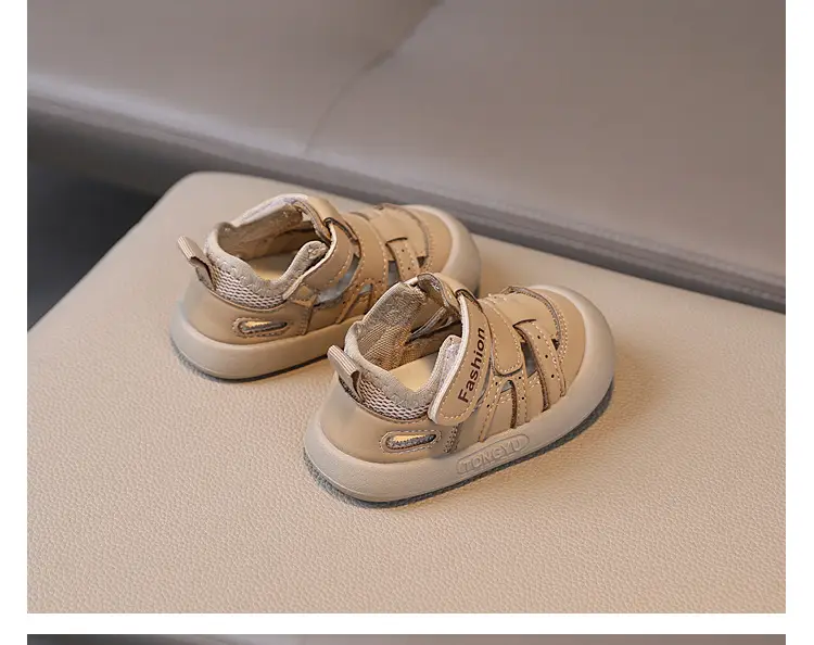 British Style White Toddler Sandals Anti-Collision — feature 12
