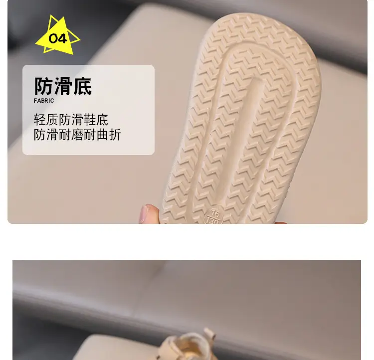 British Style White Toddler Sandals Anti-Collision — feature 6