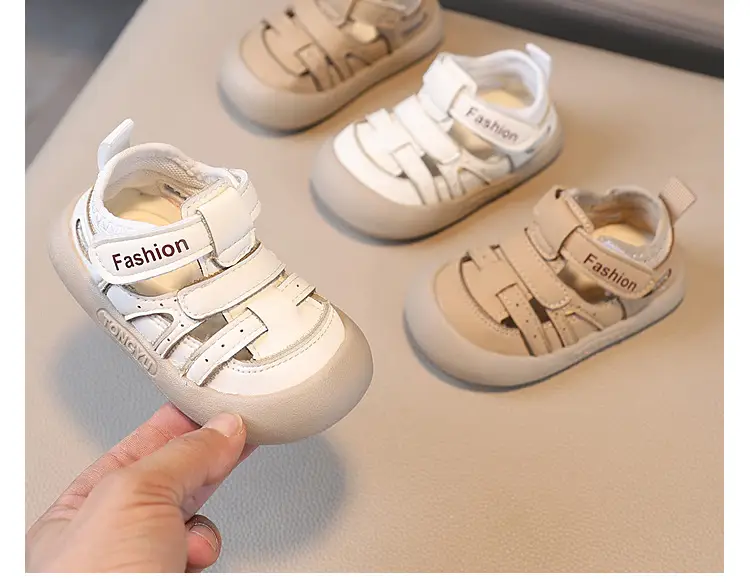 British Style White Toddler Sandals Anti-Collision — feature 7