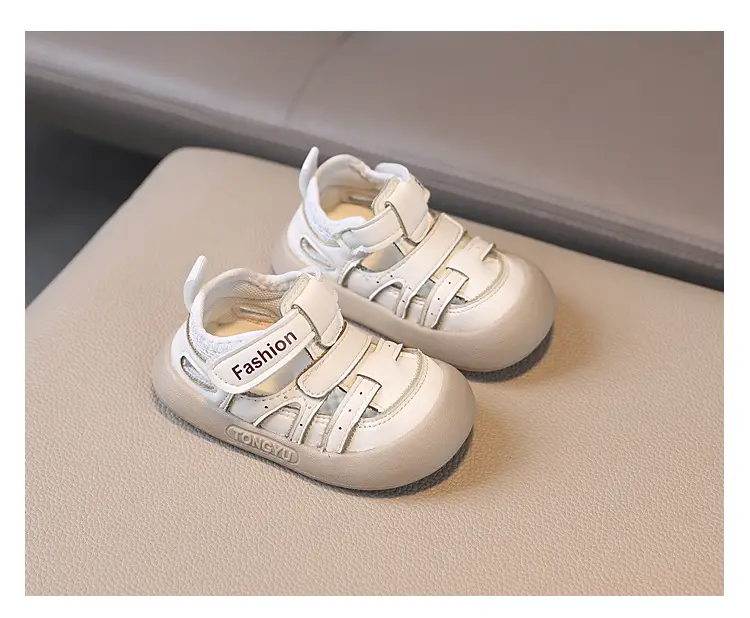 British Style White Toddler Sandals Anti-Collision — feature 8