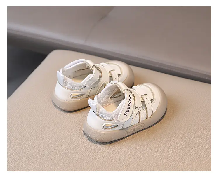 British Style White Toddler Sandals Anti-Collision — feature 9