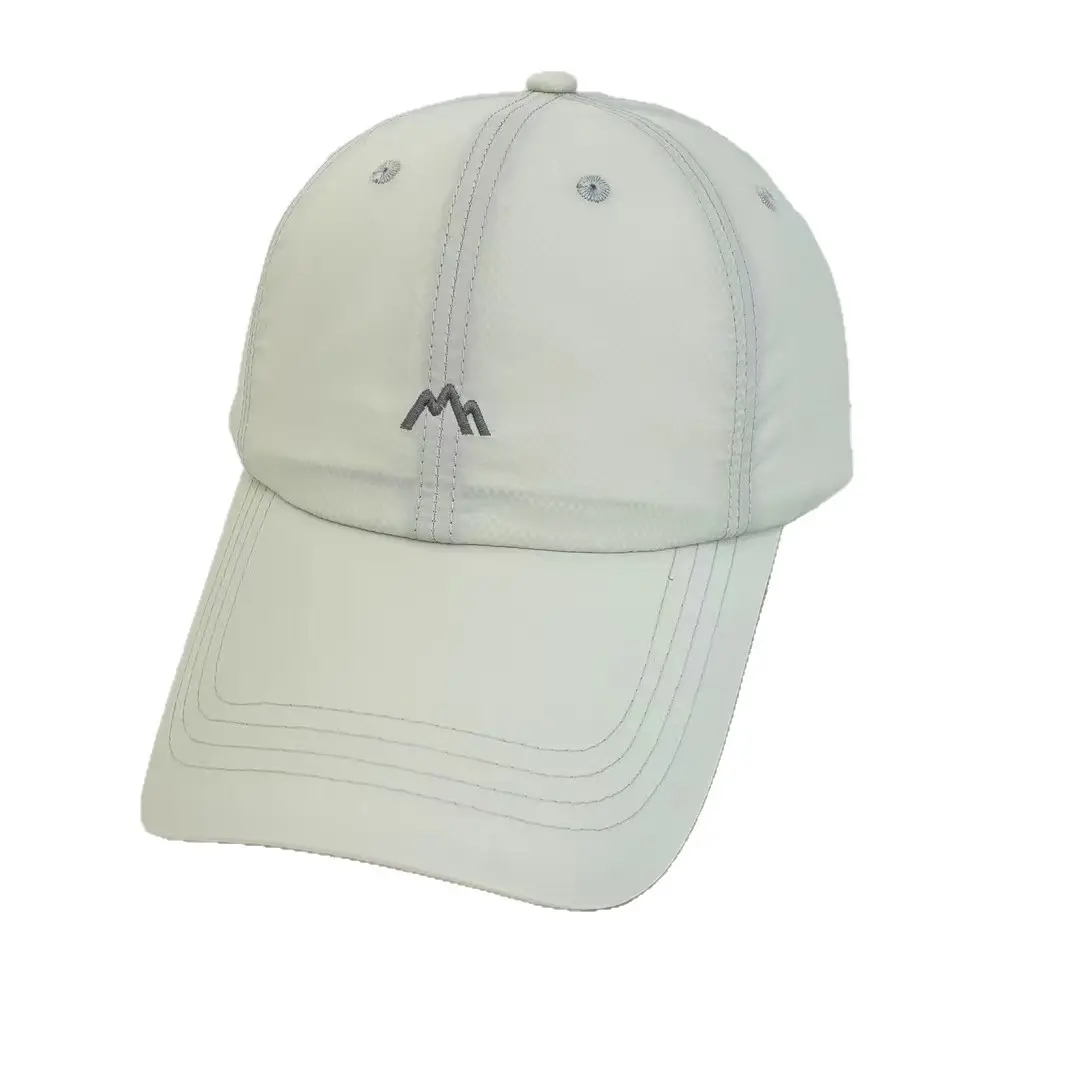 Korean Letter Embroidered Baseball Cap White - Image 9