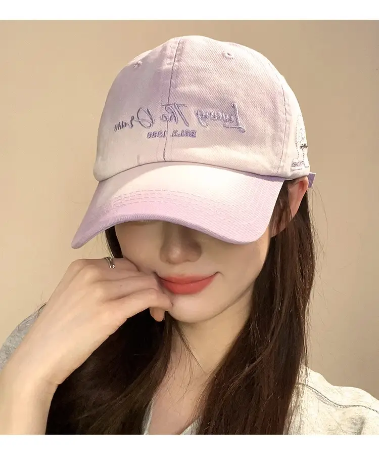 Pink Gradient Letter Baseball Cap for Women 2025 — feature 10