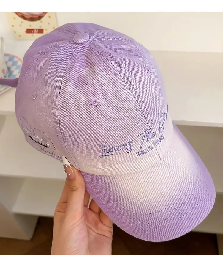 Pink Gradient Letter Baseball Cap for Women 2025 — feature 4