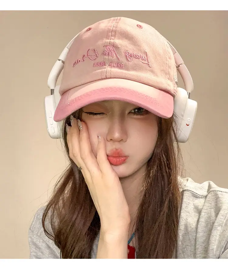 Pink Gradient Letter Baseball Cap for Women 2025 — feature 5