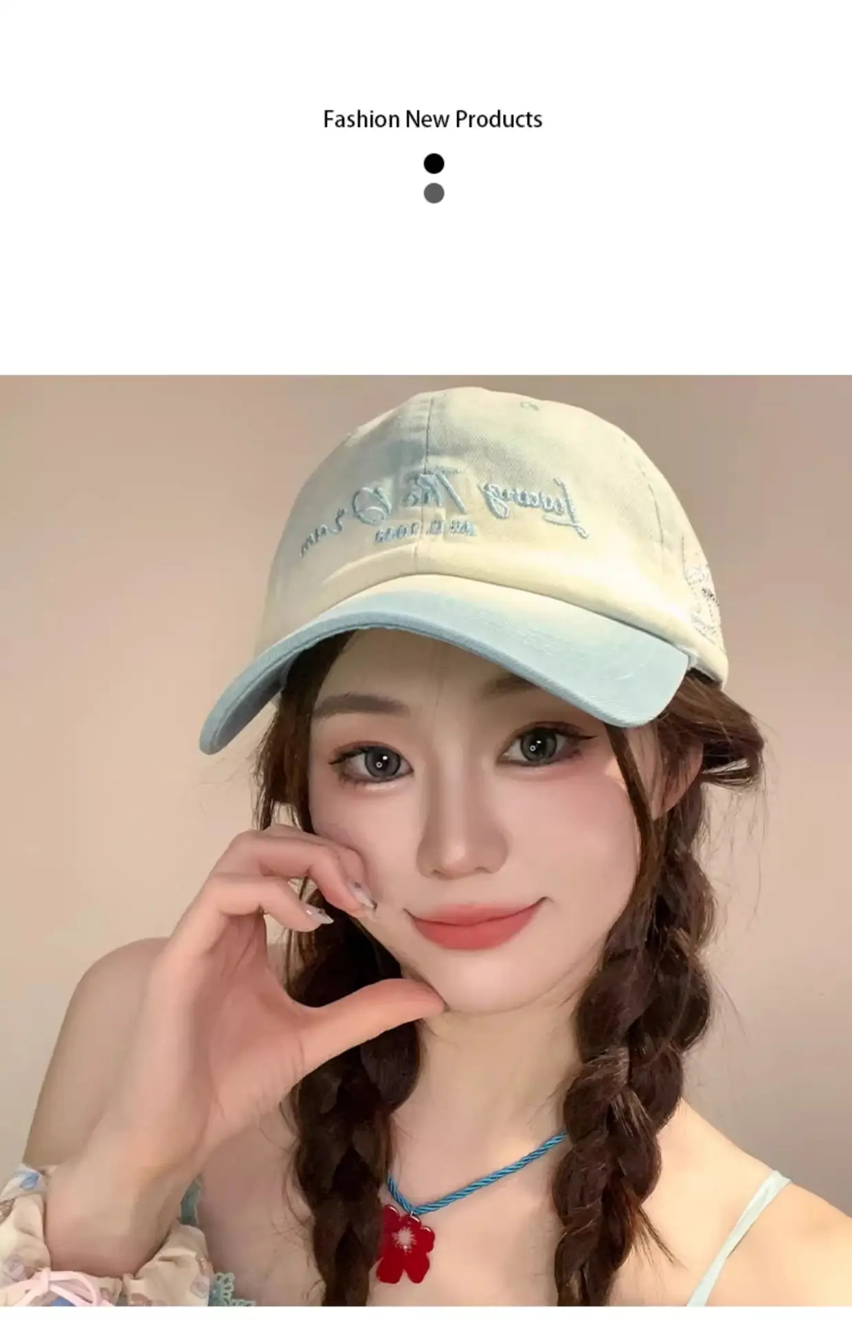 Pink Gradient Letter Baseball Cap for Women 2025 — feature 7