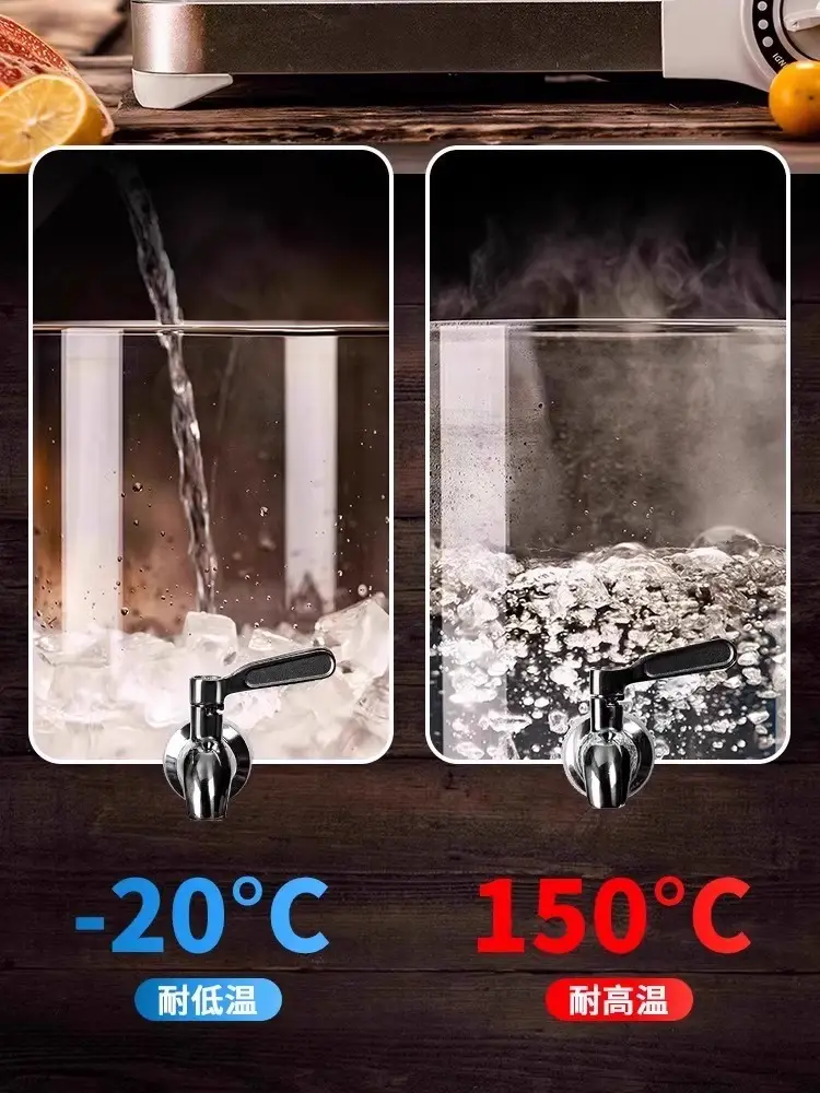 Glass Fruit Juice Bucket with Hot Water & Straw — feature 9