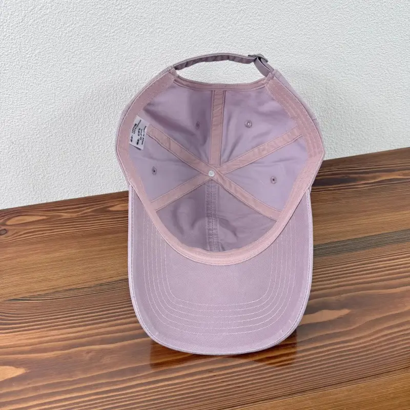 Women Baseball Cap Wide Brim Sunshade Hat Beige Purple — feature 18