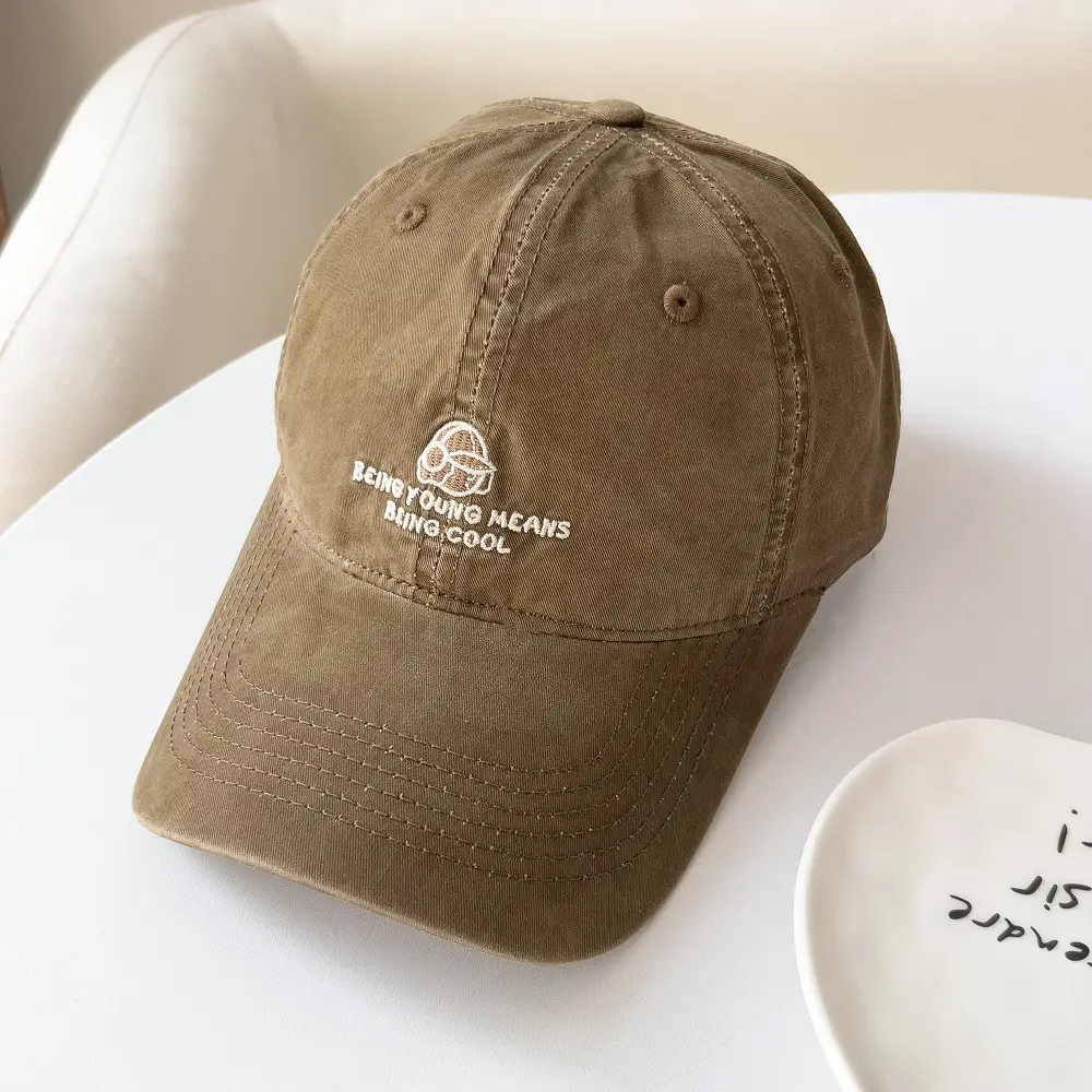 Women Baseball Cap Wide Brim Sunshade Hat Beige Purple - Image 6