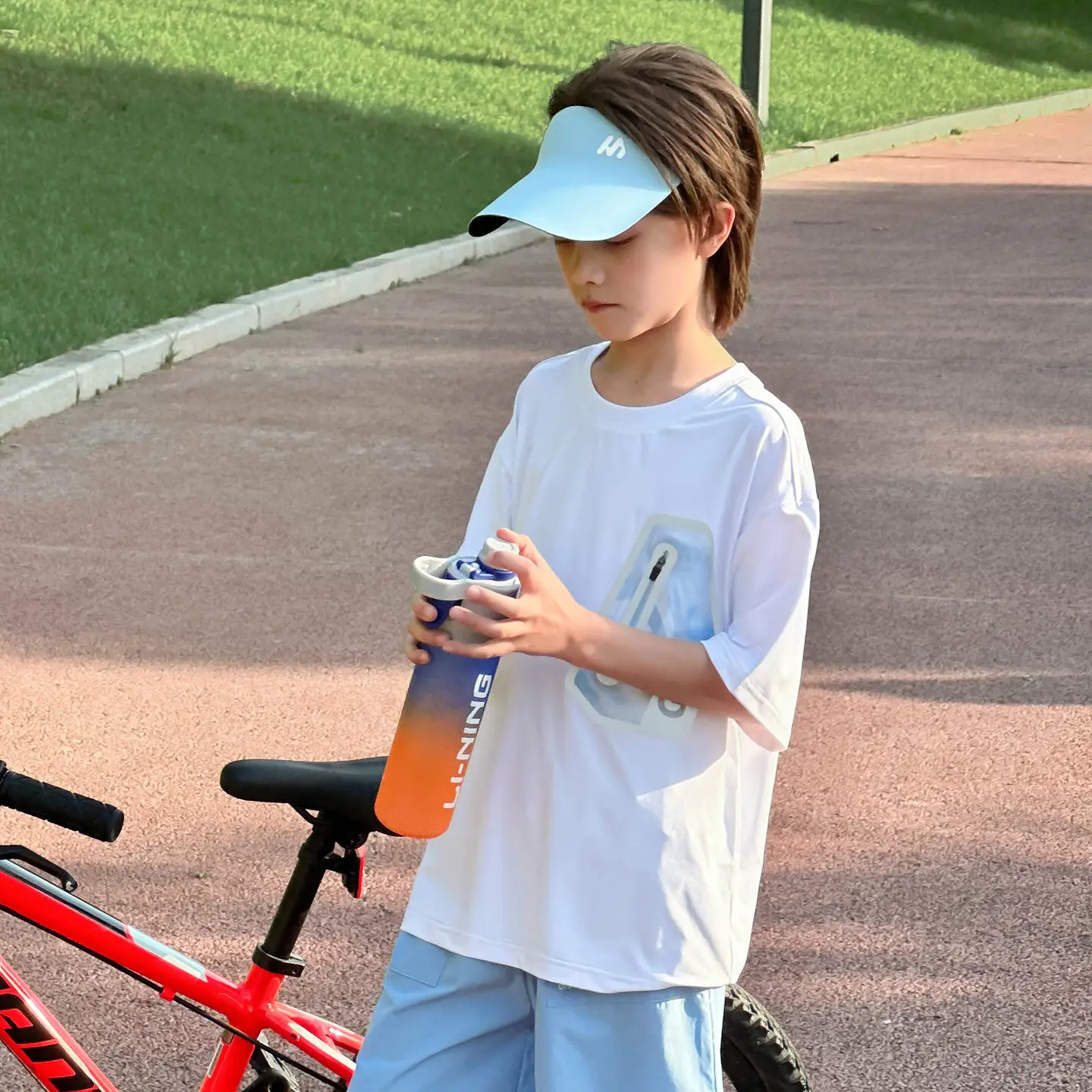 Panda Yuanyuan Boys 2025 Summer T-Shirt Medium Large