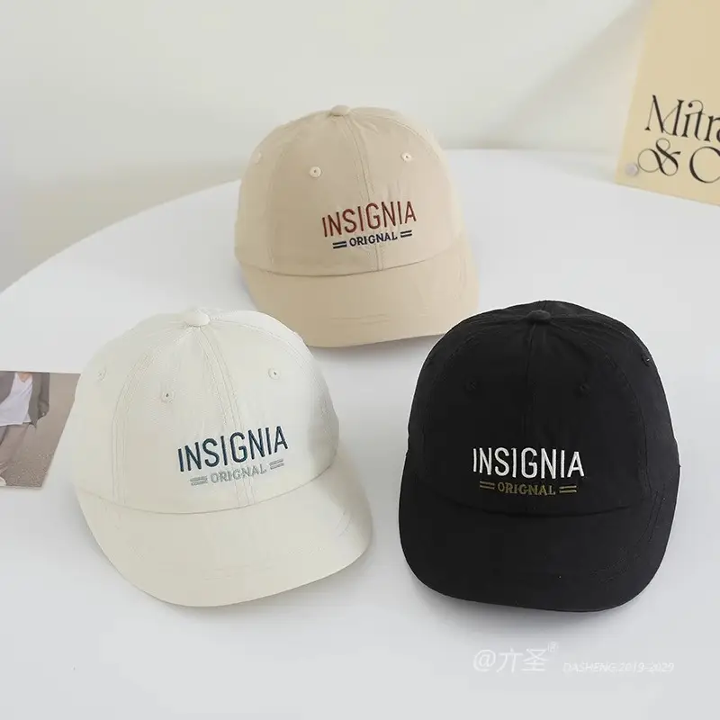 Maroon Embroidered Baseball Cap for Women Spring Summer — feature 11