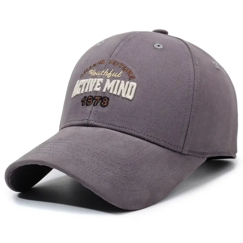 American Hard Top Sun Hat with "Active Mind" Embroidery - Image 2