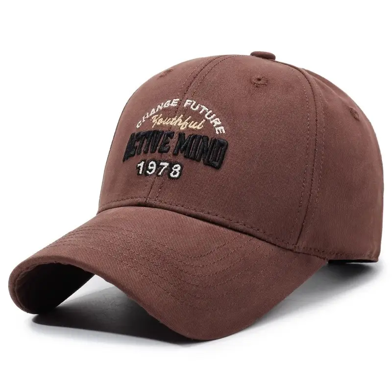 American Hard Top Sun Hat with "Active Mind" Embroidery - Image 3