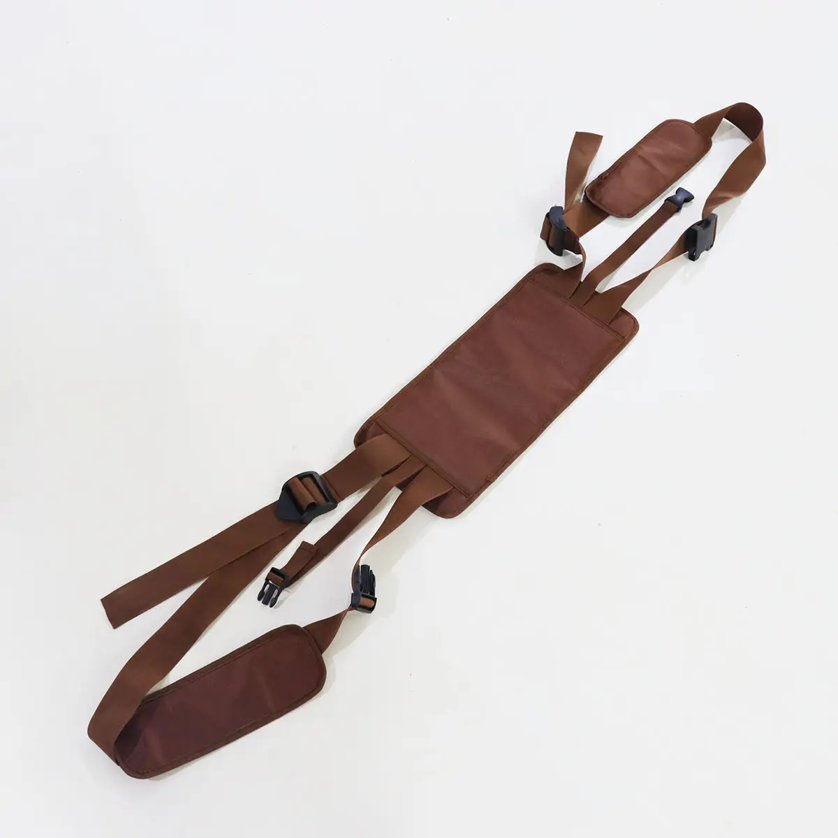 Meditation Belt with Spine Alignment & Yoga Strap Brown — feature 8