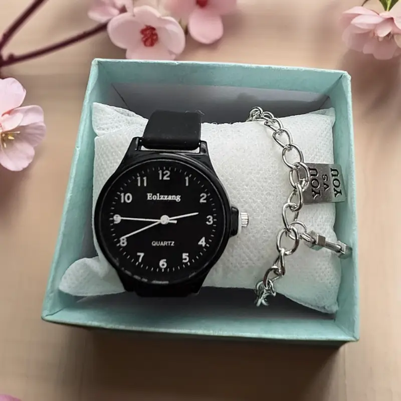 Sweet White Chain Watch for Girls Middle School - Image 3