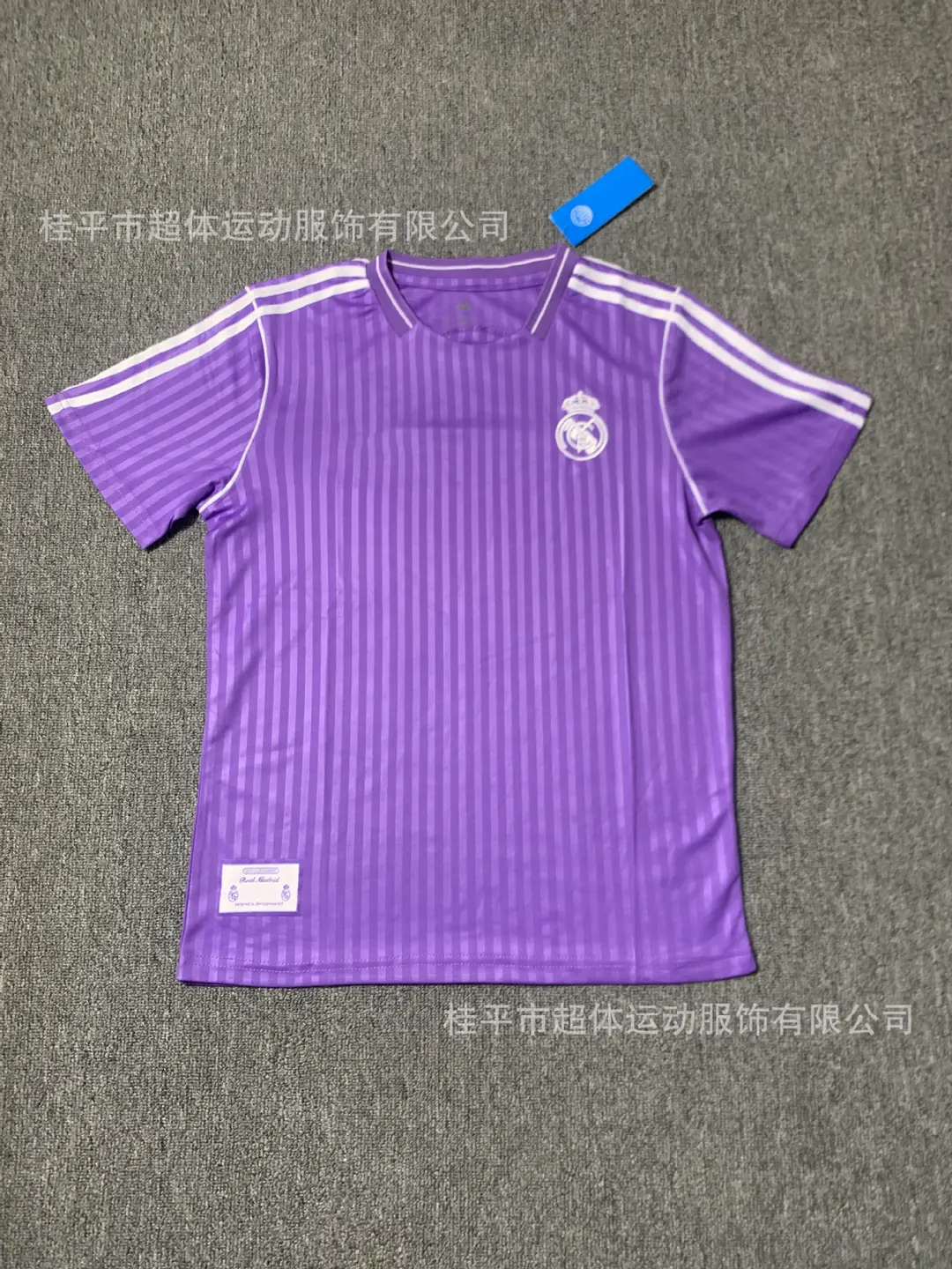 2526 Real Madrid Home Short-Sleeved T-Shirt Men's Football 2627 Real Madrid Club Jersey Printed Quick-Drying Breathable Engraving Version — feature 6