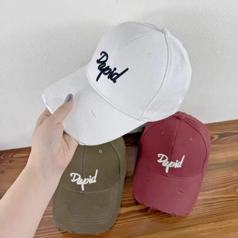 Korean Style New Letter Embroidery Baseball Cap for Men Women — feature 4