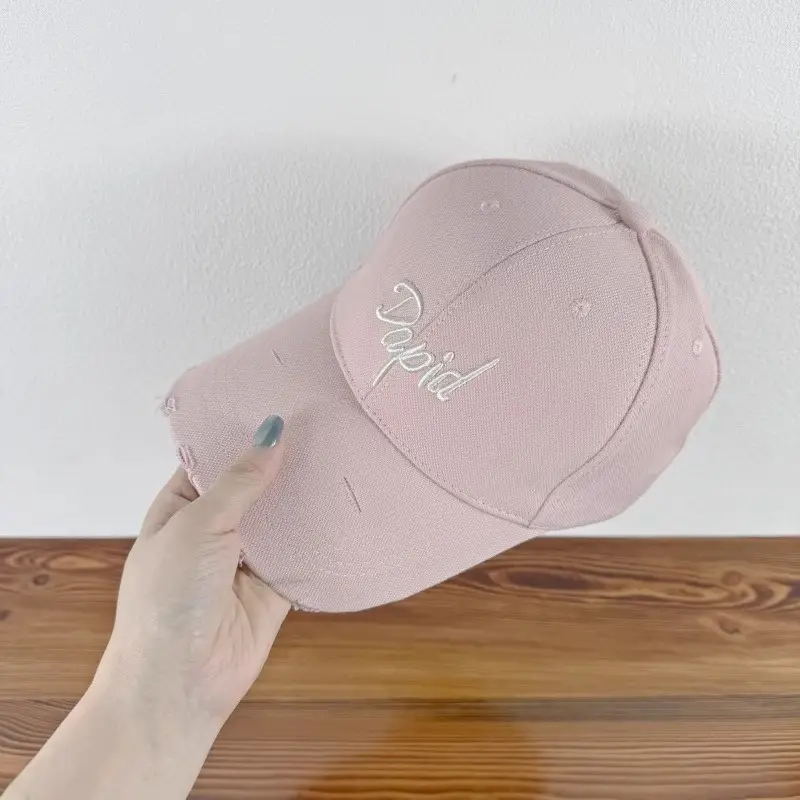 Korean Style New Letter Embroidery Baseball Cap for Men Women