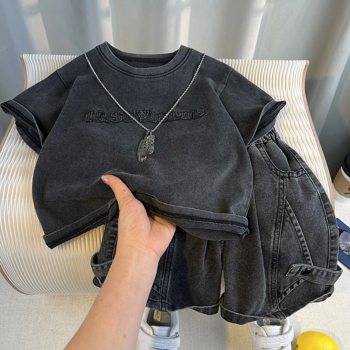 Boys Korean Style Shorts Suit Summer High-End Kids — feature 4