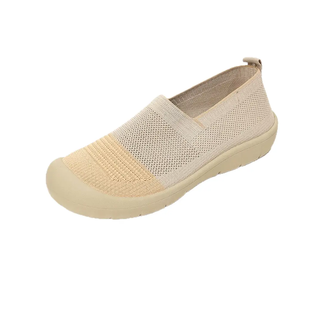 Cross-Border Dropshipping 2025 New Autumn Style Shallow Mouth Breathable Slip-On Mom Shoes Non-Slip Comfortable Casual Walking Shoes