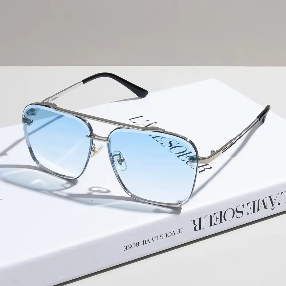 Men Anti-UV Sunglasses Black Gold Frame — feature 8