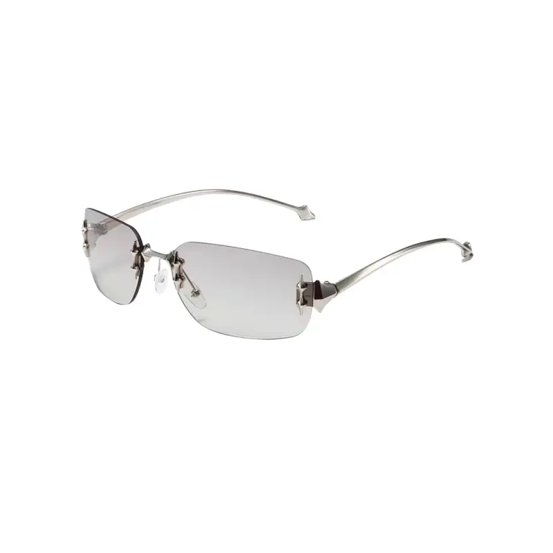 Rimless Sunglasses for Women, High-End Small Frame, Cross-Border Trendy Design - Image 4