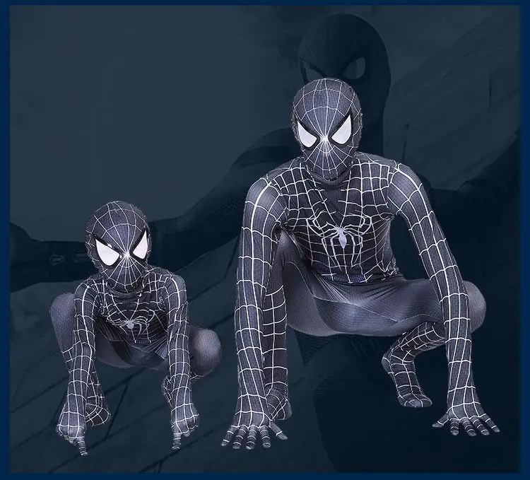 Spider-Man Kidsren's One-Piece Bodysuit Boy Toy Set Iron Miles Cos Costume Role-Playing Long-Sleeved — feature 8