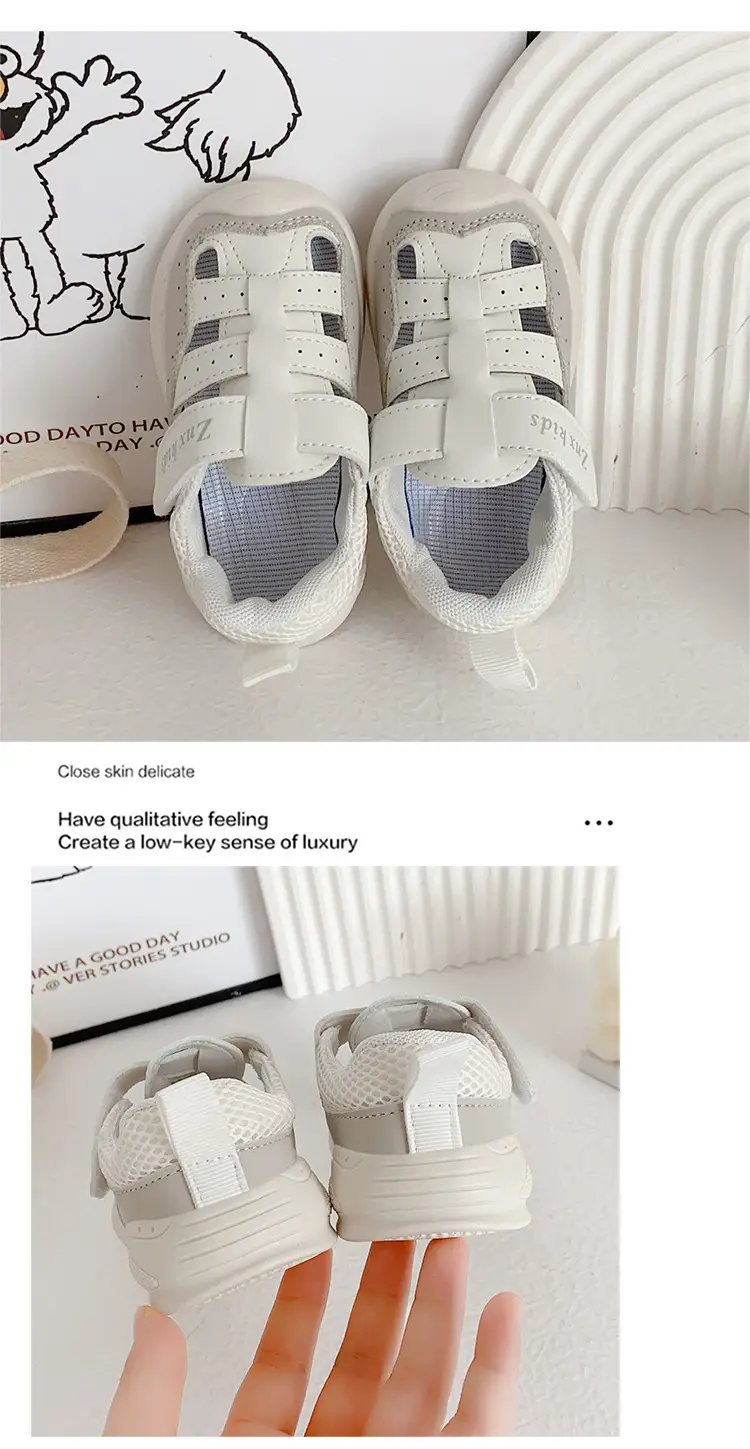 Pink Mesh Toddler Sandals for Girls Summer Wear — feature 14