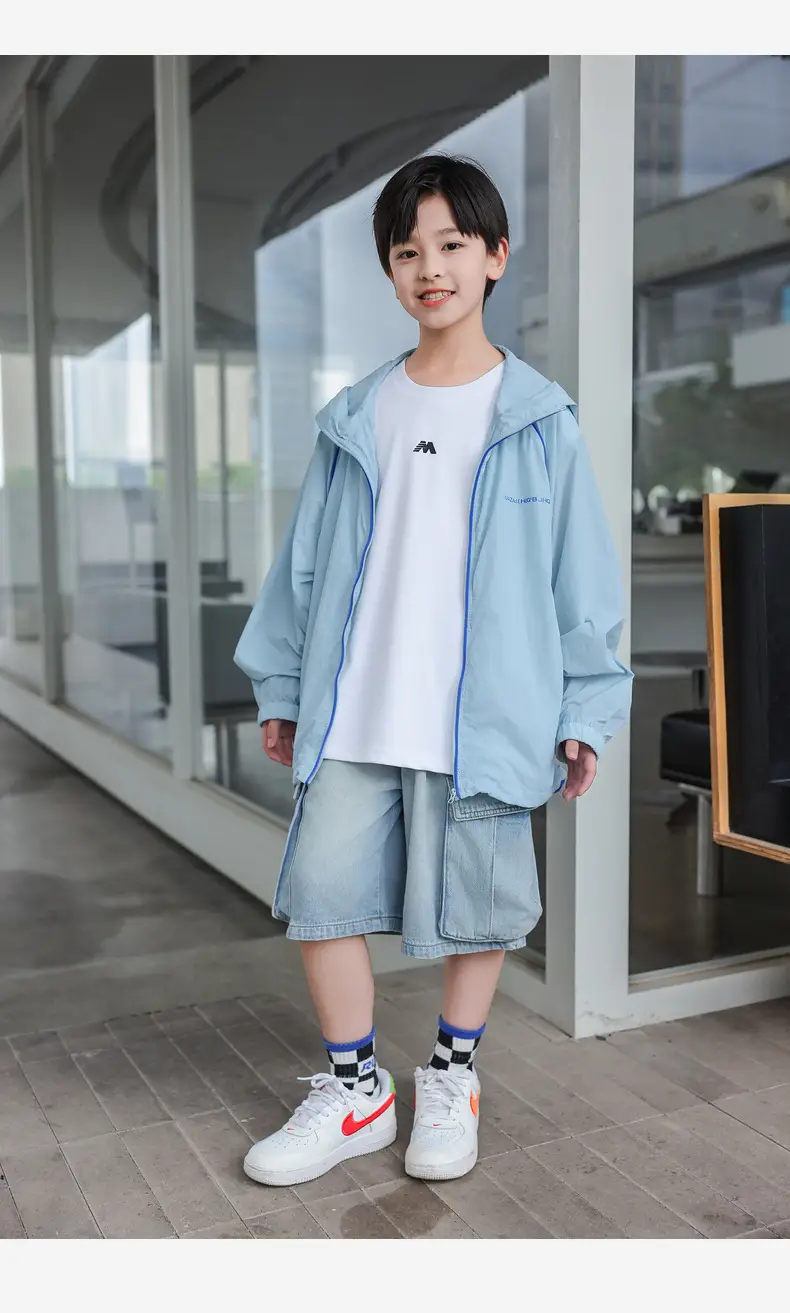 2025 Boys Sleeveless White Vest T-Shirt Set — feature 30