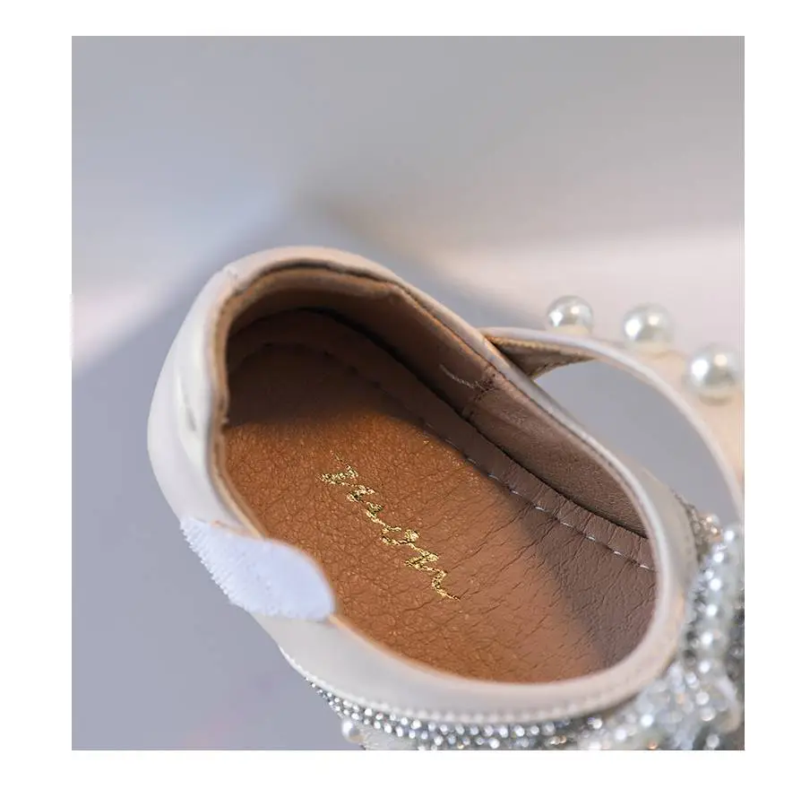 Baby Princess Shoes Sparkly Bow Pearl Sole — feature 8