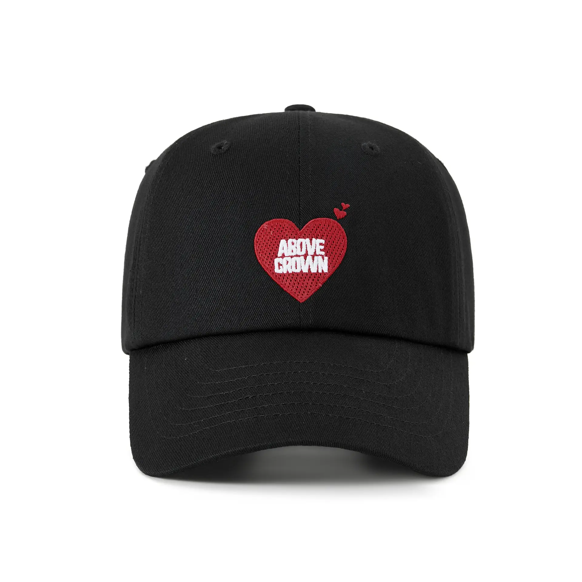 Women's Heart Embroidered Baseball Cap Maroon - Image 13