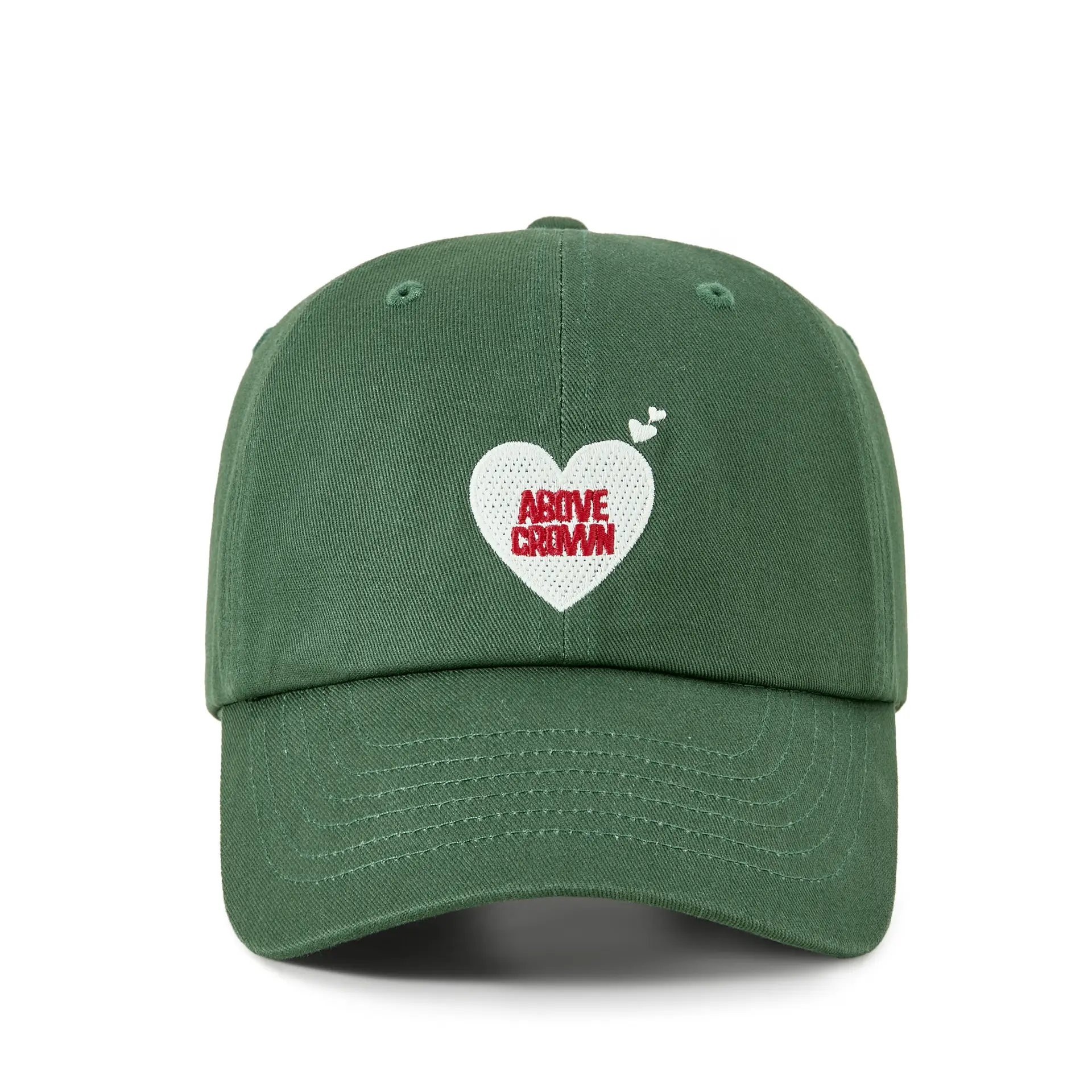 Women's Heart Embroidered Baseball Cap Maroon - Image 5