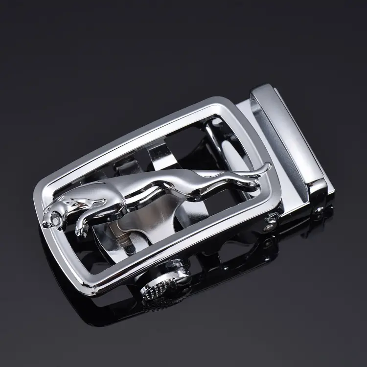 Men's Automatic Belt Buckle Black Gold 3.5" - Image 14