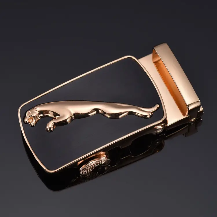Men's Automatic Belt Buckle Black Gold 3.5" - Image 19