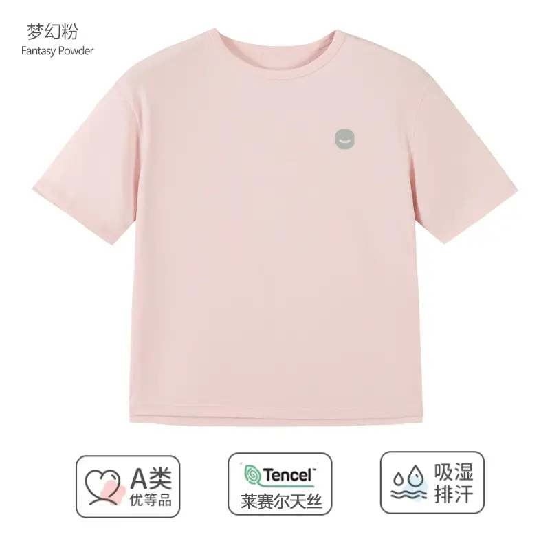 Tencel Lyocell Boys T-Shirt Light Blue Summer - Image 3