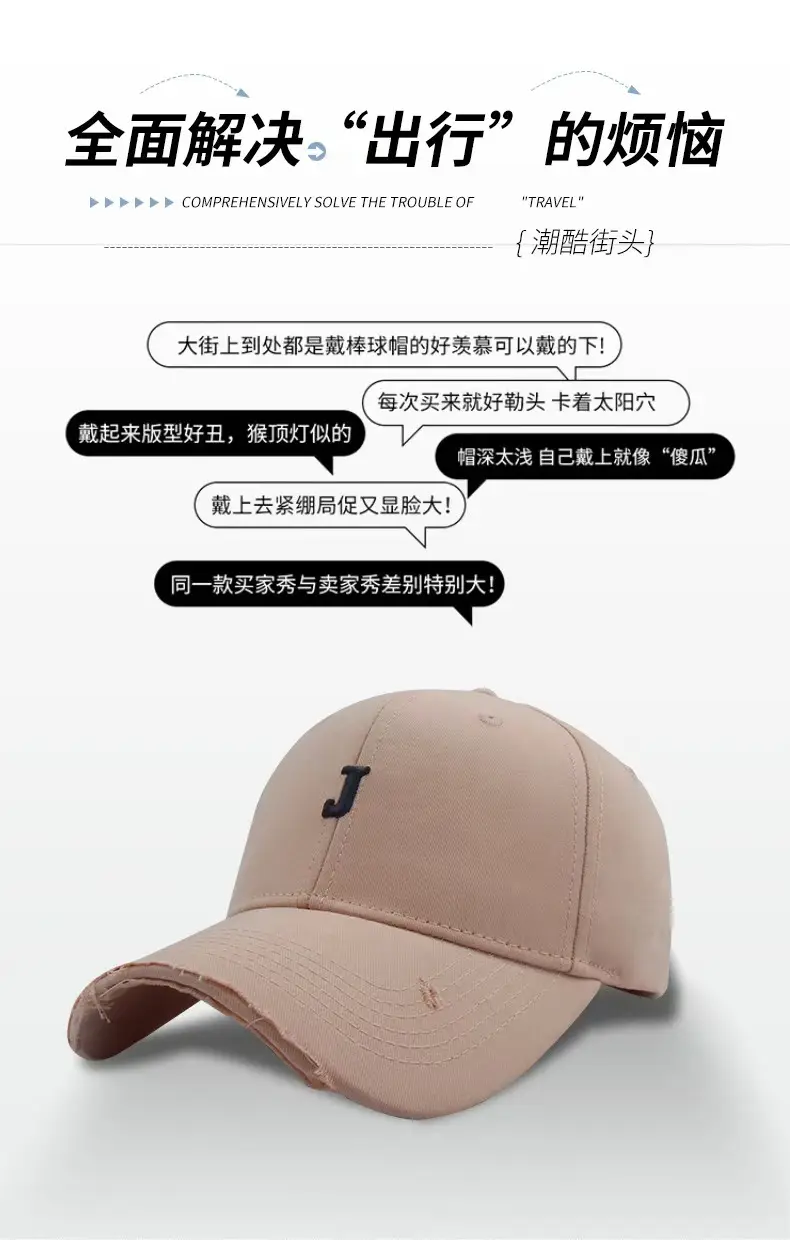White L-Headed Baseball Cap for Women — feature 16