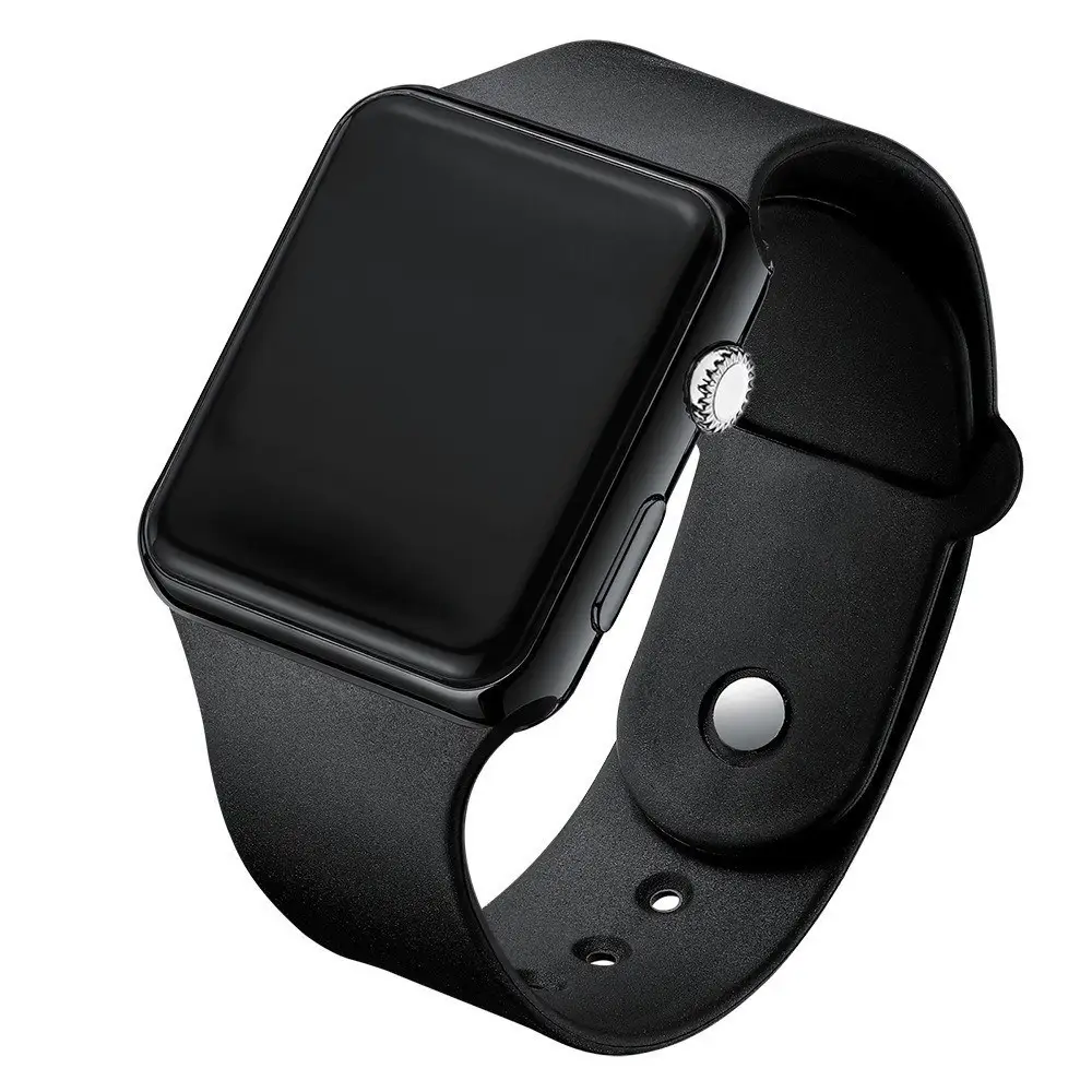 Luminous Electroplated Sunglasses with High-Looking Digital Watch