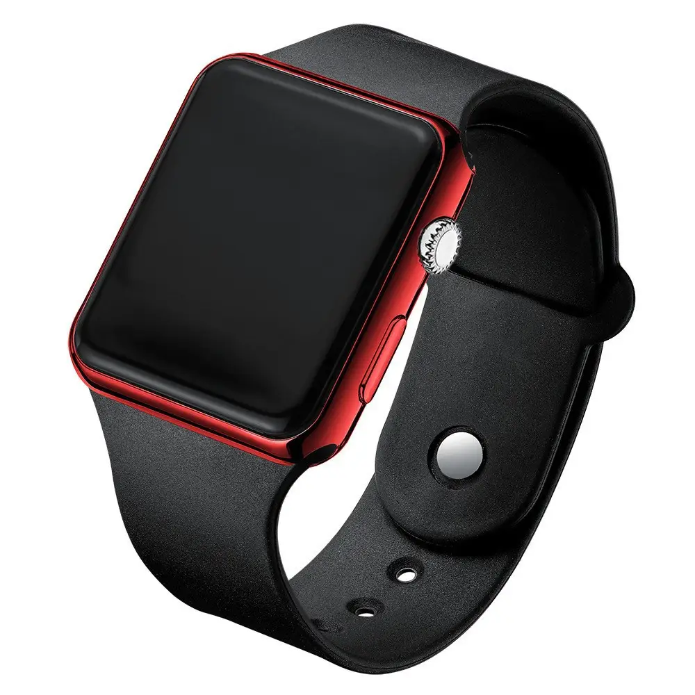 Luminous Electroplated Sunglasses with High-Looking Digital Watch